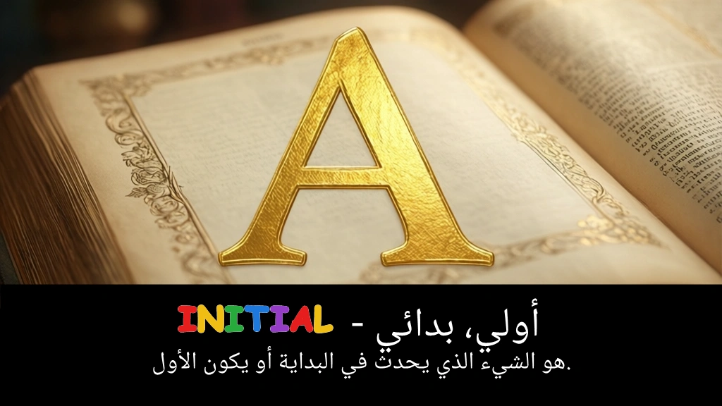 Arabic Illustration for initial